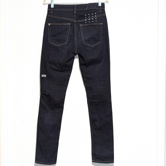 Ksubi Jeans Mens 29 Chitch Mid Rise Slim Tapered Leg Full Length Denim Dark Blue - Picture 1 of 12